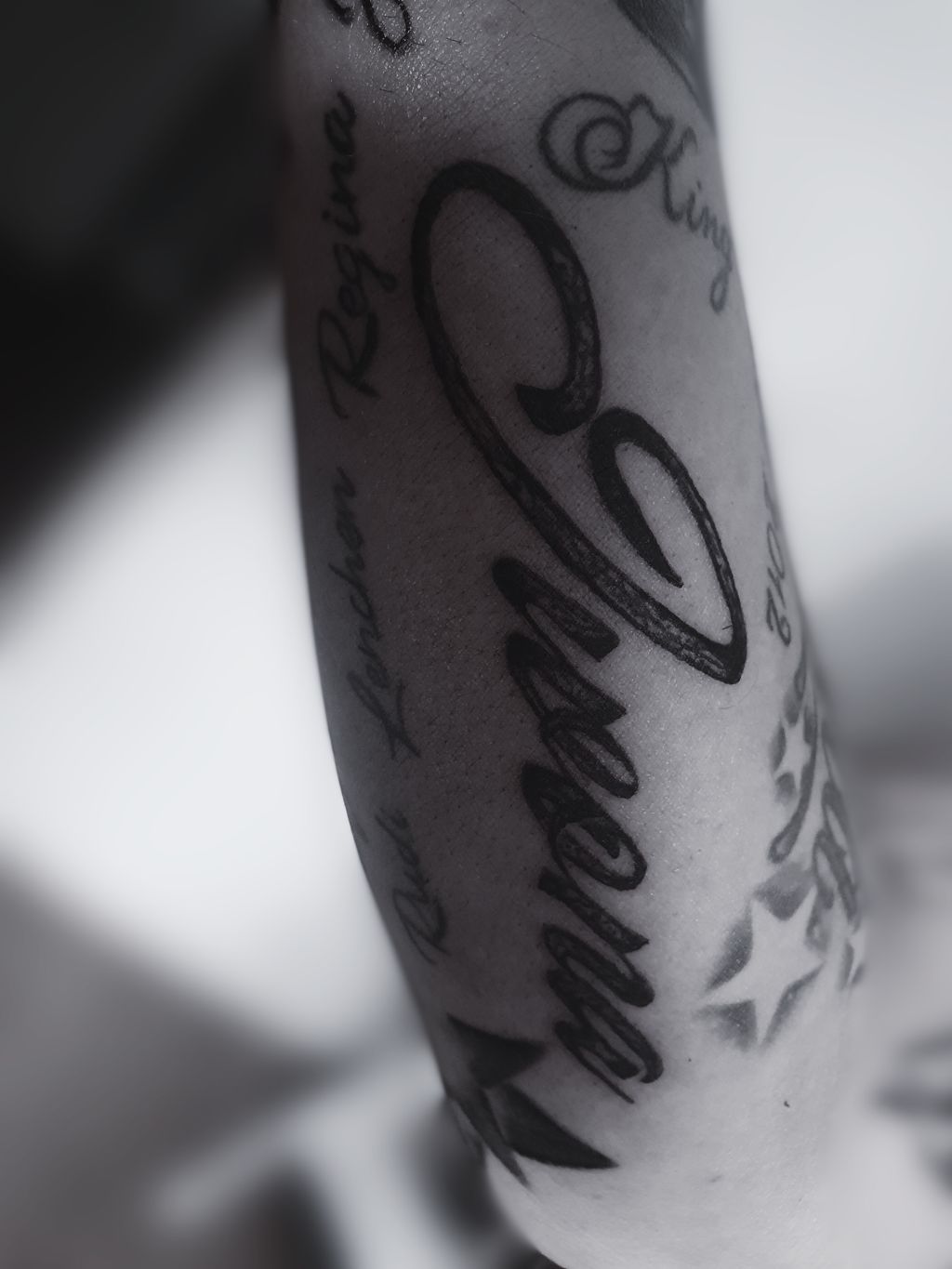 Fine line tattoo